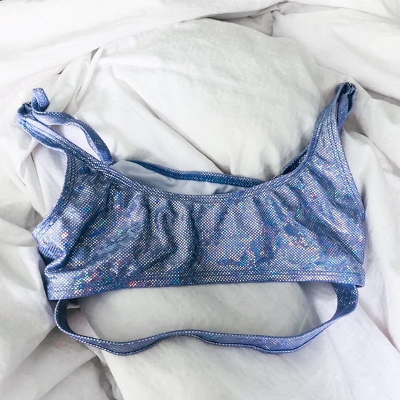 ❌SOLD❌NWOT iHeartRaves Lavender Dreamz Underboob - Picture 2 of 5